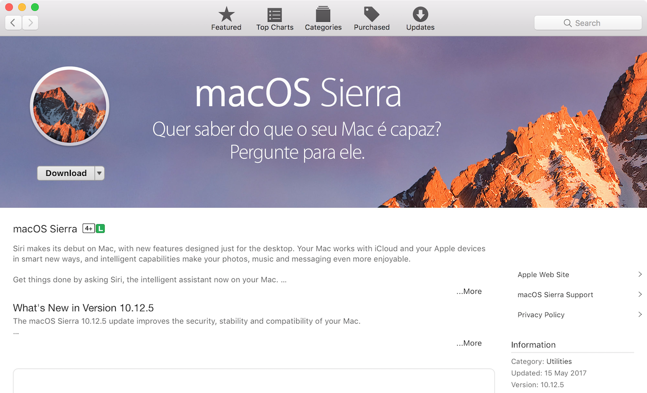Download New Mac Os Sierra